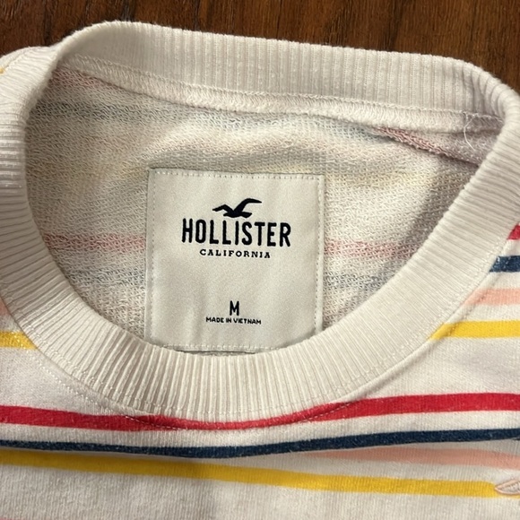 Striped Hollister Cropped Sweater/Sweatshirt - Picture 5 of 5